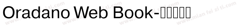 Oradano Web Book字体转换